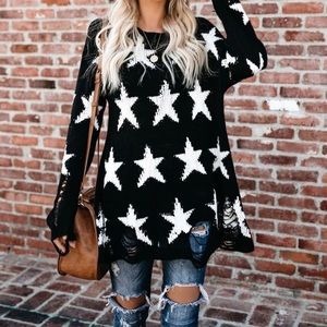 Fantastic Fawn Distressed Sweater